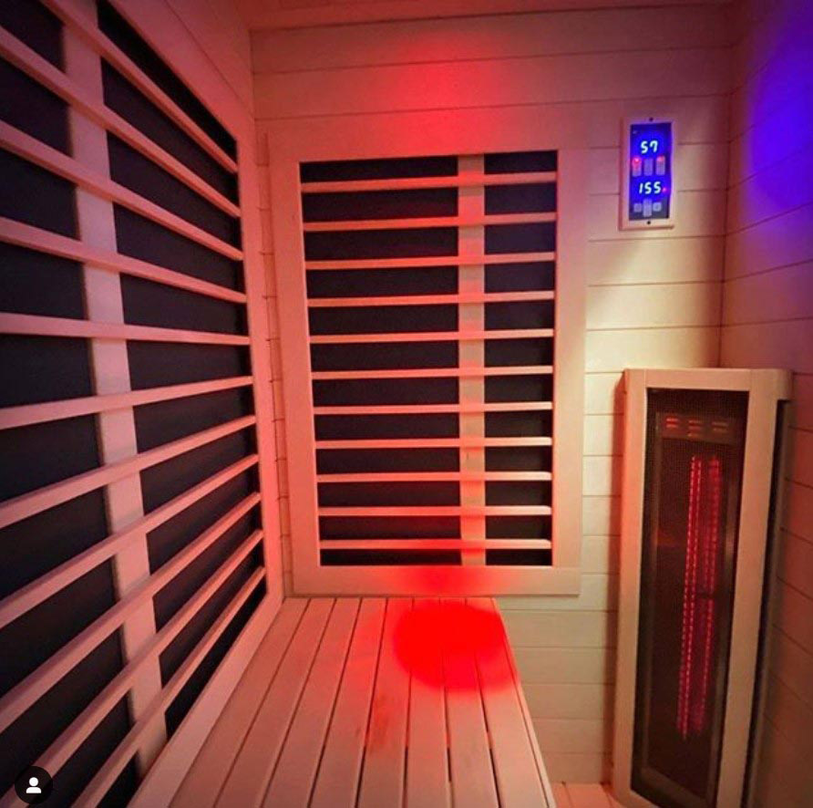 Inside Infrared Sauna